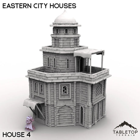 Tabletop Terrain Building House 4 / 32mm Eastern City Houses