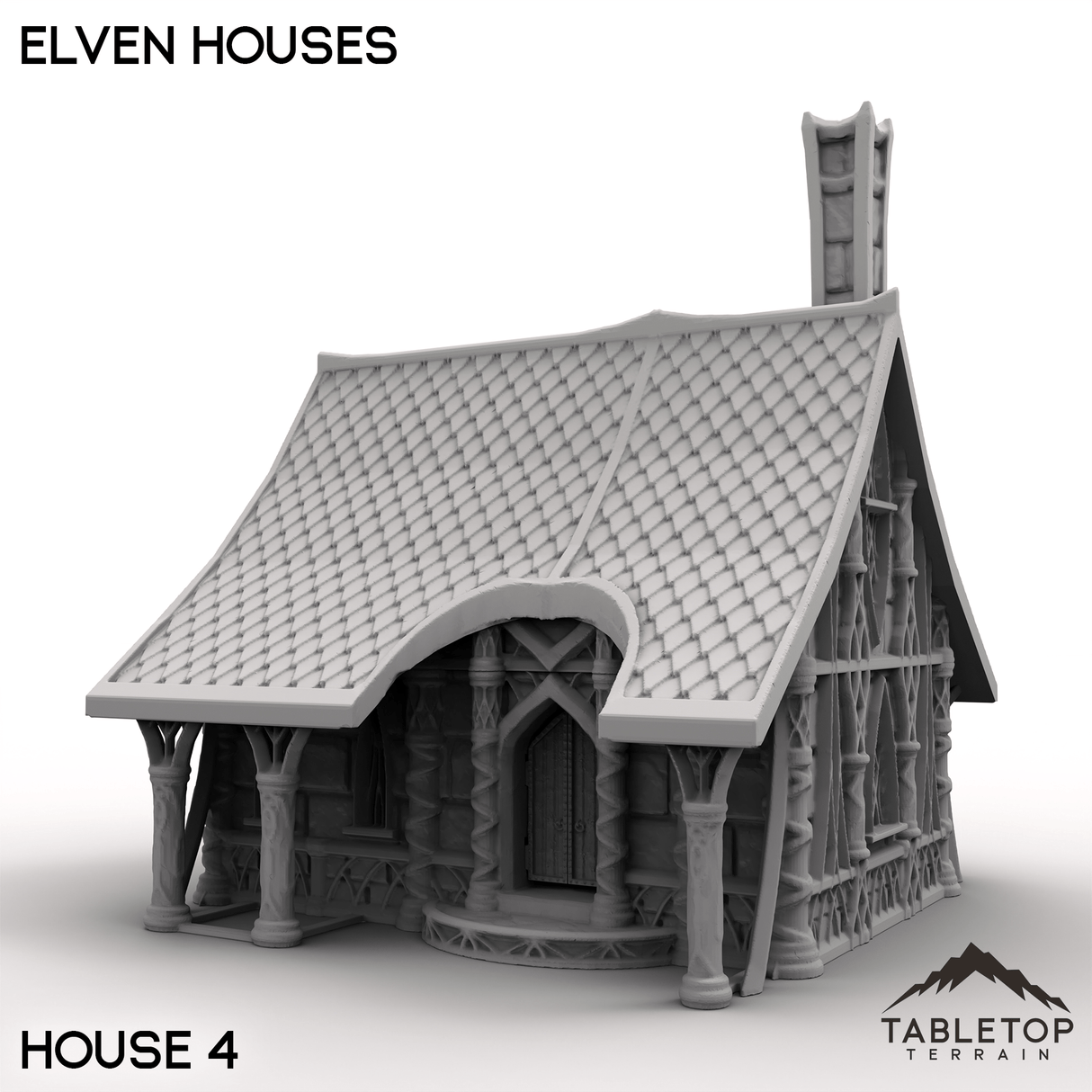 Tabletop Terrain Building House 4 / 32mm Elven Houses
