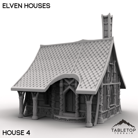 Tabletop Terrain Building House 4 / 32mm Elven Houses