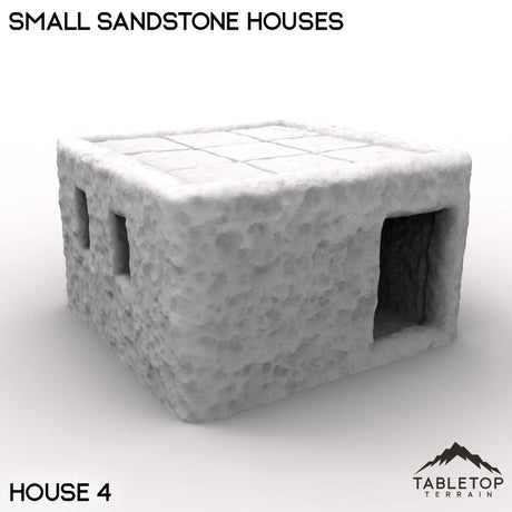 Tabletop Terrain Building House 4 / 32mm Small Sandstone Houses
