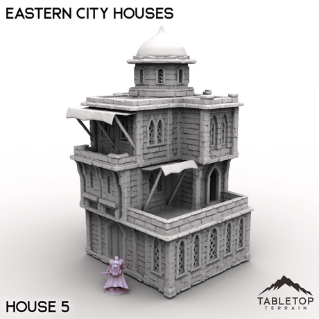 Tabletop Terrain Building House 5 / 32mm Eastern City Houses