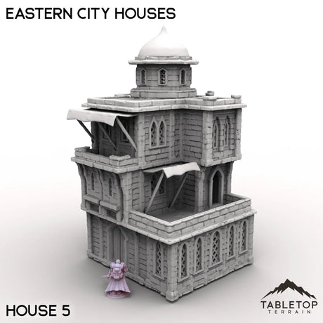 Tabletop Terrain Building House 5 / 32mm Eastern City Houses