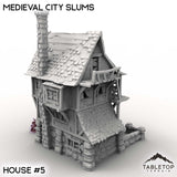 Tabletop Terrain Building House 5 / 32mm Medieval City Slums