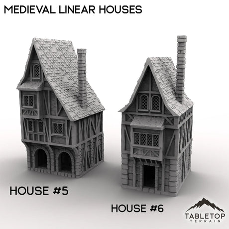 Tabletop Terrain Building House 5 / 32mm Medieval Linear Houses