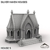 Tabletop Terrain Building House 5 / 32mm Silver Haven Houses