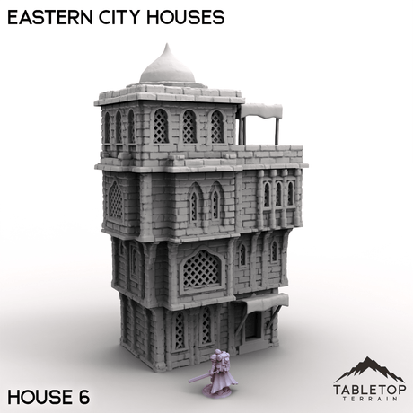 Tabletop Terrain Building House 6 / 32mm Eastern City Houses