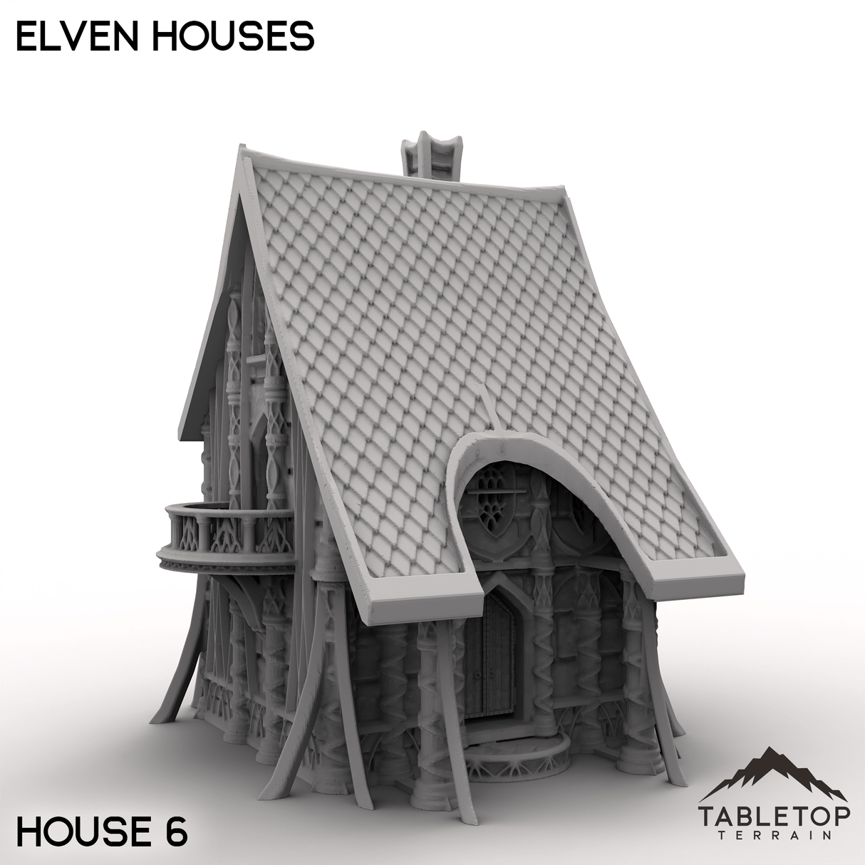 Tabletop Terrain Building House 6 / 32mm Elven Houses