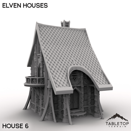 Tabletop Terrain Building House 6 / 32mm Elven Houses