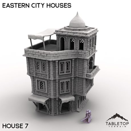Tabletop Terrain Building House 7 / 32mm Eastern City Houses