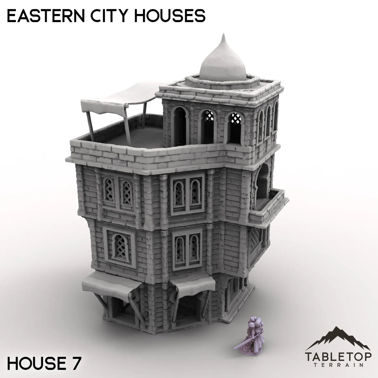 Tabletop Terrain Building House 7 / 32mm Eastern City Houses