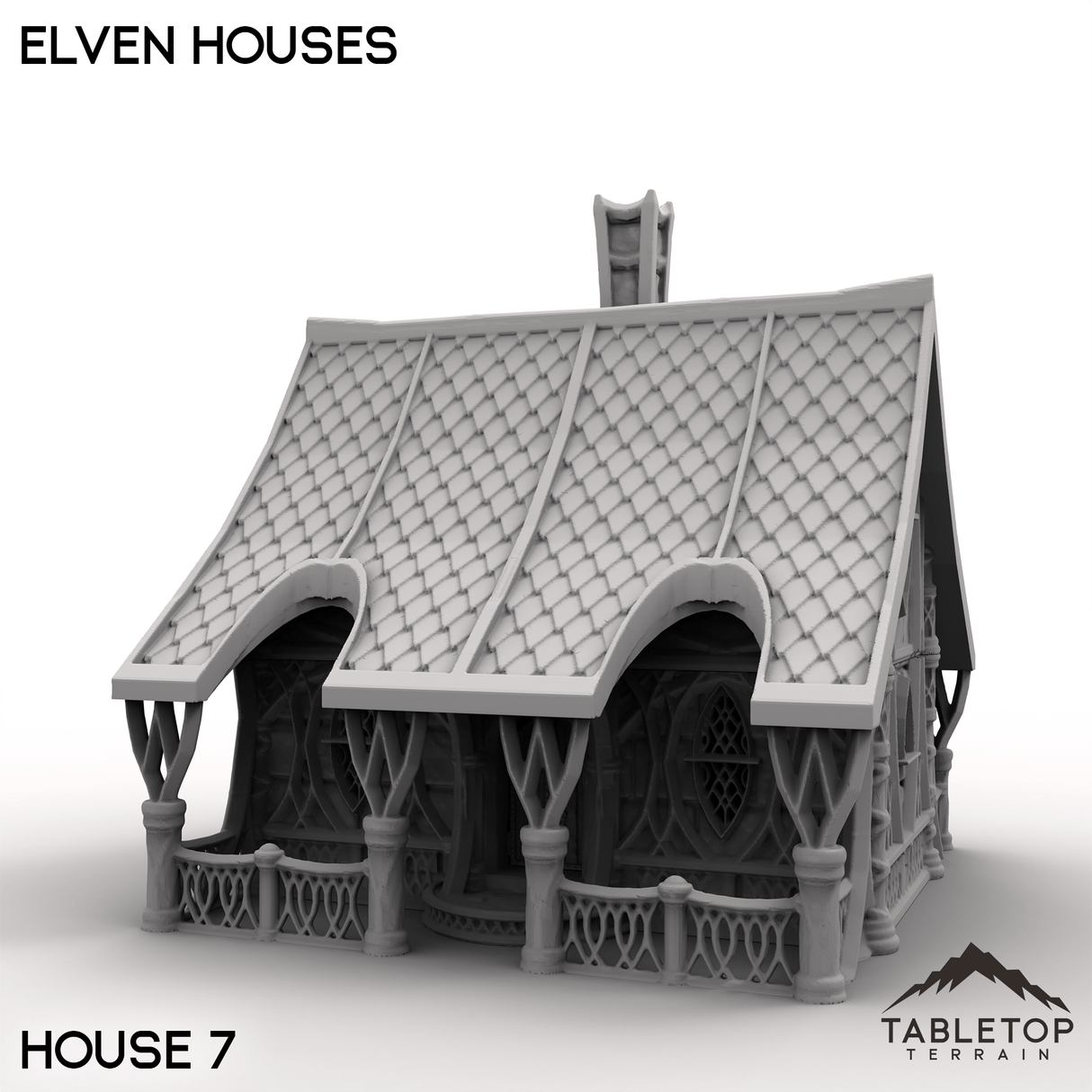 Tabletop Terrain Building House 7 / 32mm Elven Houses