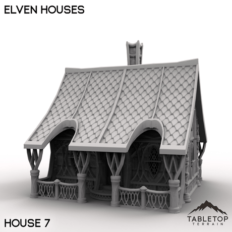 Tabletop Terrain Building House 7 / 32mm Elven Houses