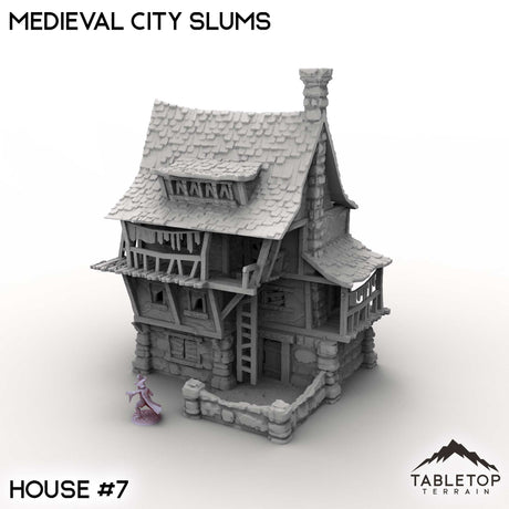 Tabletop Terrain Building House 7 / 32mm Medieval City Slums