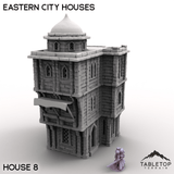Tabletop Terrain Building House 8 / 32mm Eastern City Houses