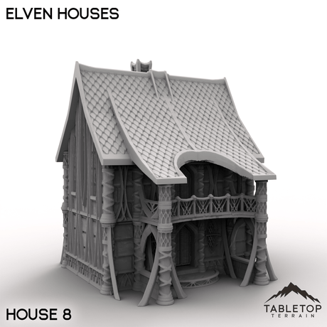 Tabletop Terrain Building House 8 / 32mm Elven Houses
