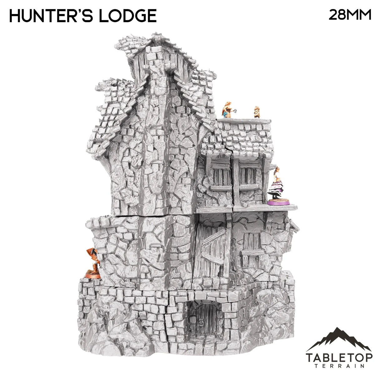 Tabletop Terrain Building Hunter's Lodge - Hagglethorn Hollow - Fantasy Building