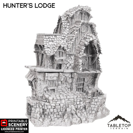 Tabletop Terrain Building Hunter's Lodge - Hagglethorn Hollow - Fantasy Building