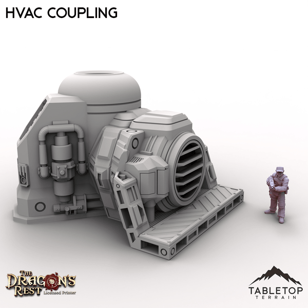 Tabletop Terrain Building HVAC Coupling