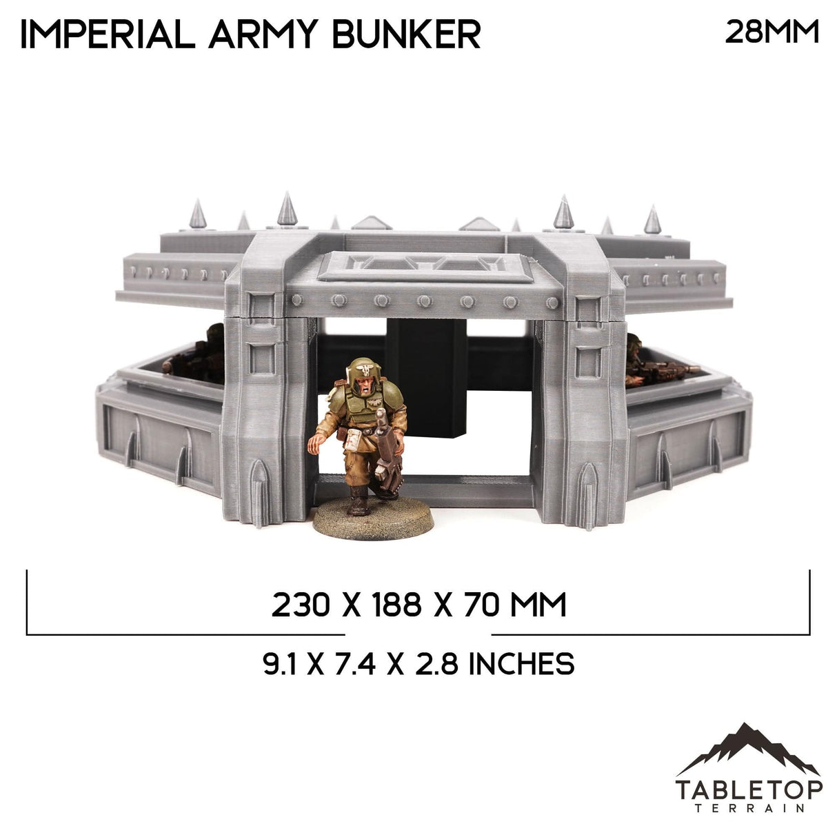 Tabletop Terrain Building Imperial Army Bunker