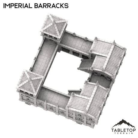 Tabletop Terrain Building Imperial Barracks