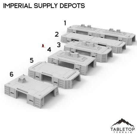 Tabletop Terrain Building Imperial Supply Depots - Imperial Base Builder