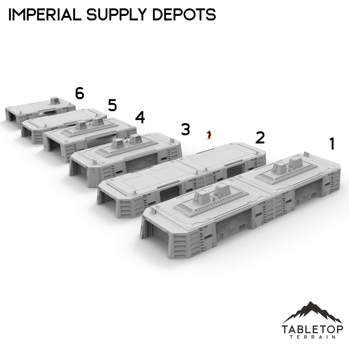 Tabletop Terrain Building Imperial Supply Depots - Imperial Base Builder