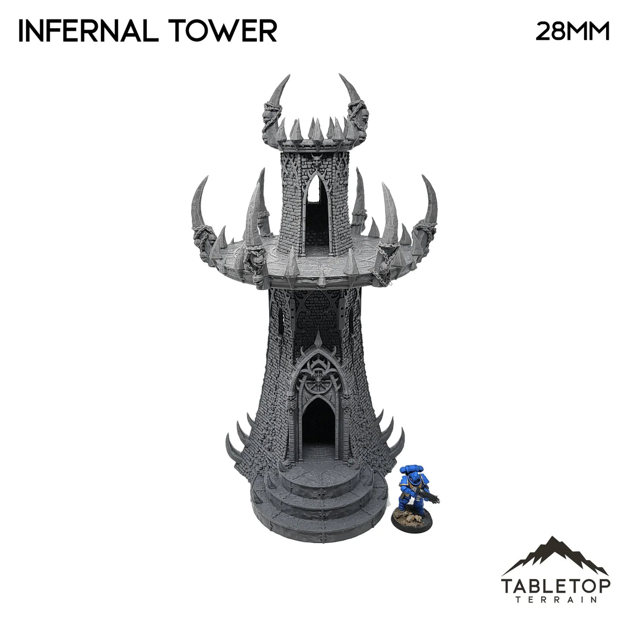 Tabletop Terrain Building Infernal Tower - Fantasy Demon Building