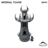 Tabletop Terrain Building Infernal Tower - Fantasy Demon Building