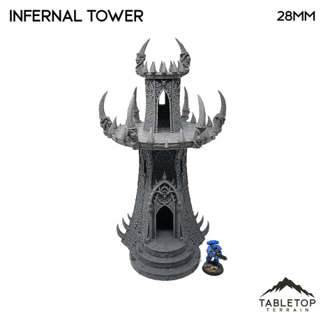 Tabletop Terrain Building Infernal Tower - Fantasy Demon Building