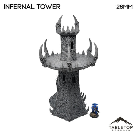 Tabletop Terrain Building Infernal Tower - Fantasy Demon Building