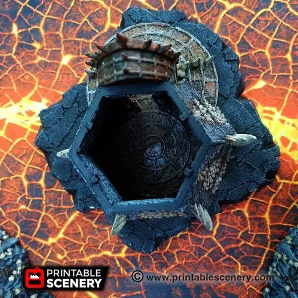 Tabletop Terrain Building Infernal Tower - Fantasy Demon Building