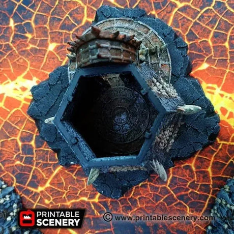 Tabletop Terrain Building Infernal Tower - Fantasy Demon Building