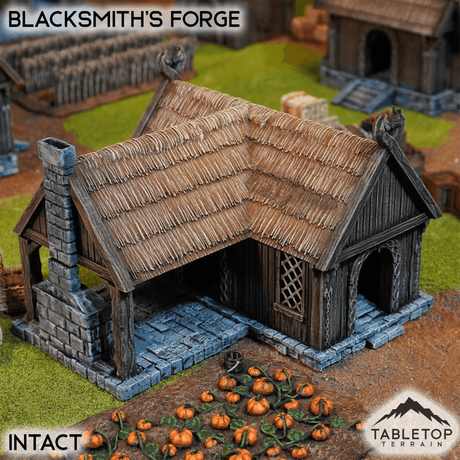 Tabletop Terrain Building Intact / 32mm Blacksmith's Forge - Kingdom of Saxonia