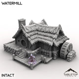 Tabletop Terrain Building Intact / 32mm Halfling Village Watermill