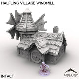 Tabletop Terrain Building Intact / 32mm Halfling Village Windmill