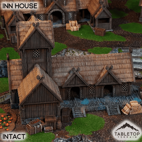 Tabletop Terrain Building Intact / 32mm Inn House - Kingdom of Saxonia