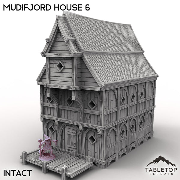 Tabletop Terrain Building Intact / 32mm Mudifjord House 6