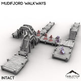 Tabletop Terrain Building Intact / 32mm Mudifjord Walkways