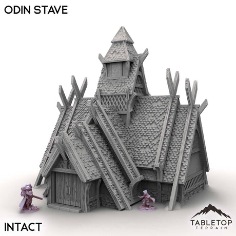 Tabletop Terrain Building Intact / 32mm Odin Stave