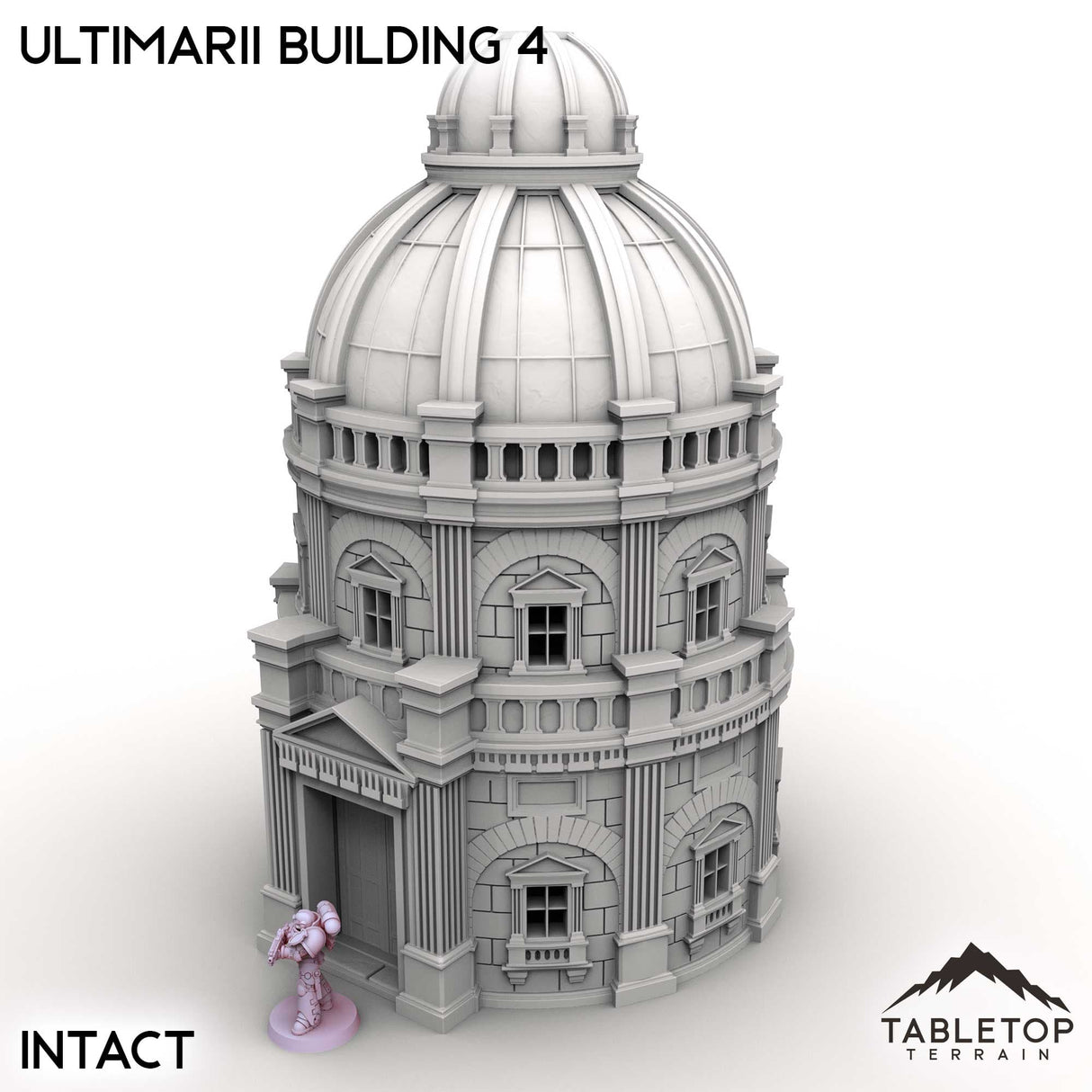 Tabletop Terrain Building Intact / 32mm Ultimarii Building 4