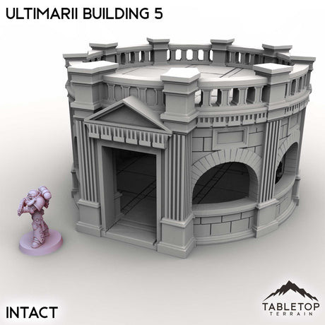 Tabletop Terrain Building Intact / 32mm Ultimarii Building 5