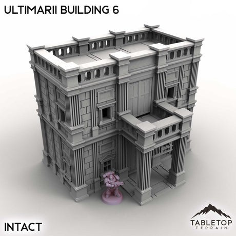 Tabletop Terrain Building Intact / 32mm Ultimarii Building 6
