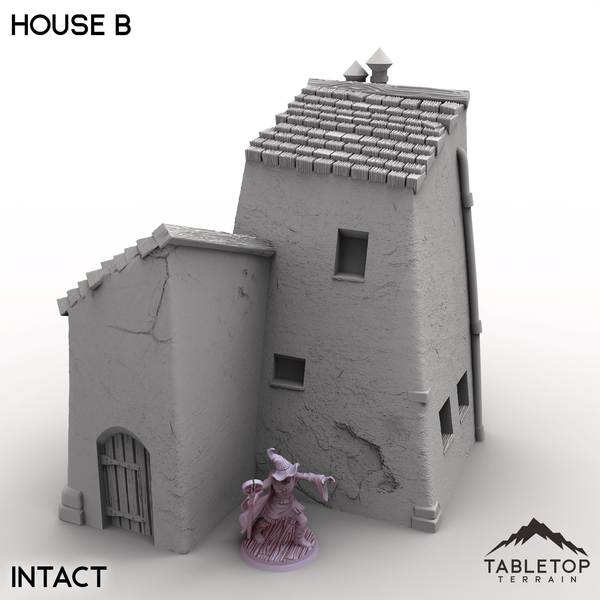 Tabletop Terrain Building Intact / 32mm Vexed Village - House B