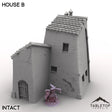 Tabletop Terrain Building Intact / 32mm Vexed Village - House B
