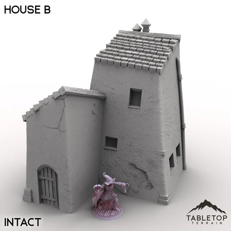 Tabletop Terrain Building Intact / 32mm Vexed Village - House B