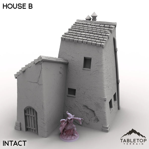Tabletop Terrain Building Intact / 32mm Vexed Village - House B