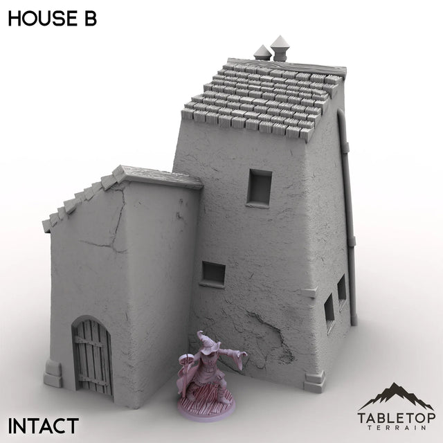 Tabletop Terrain Building Intact / 32mm Vexed Village - House B
