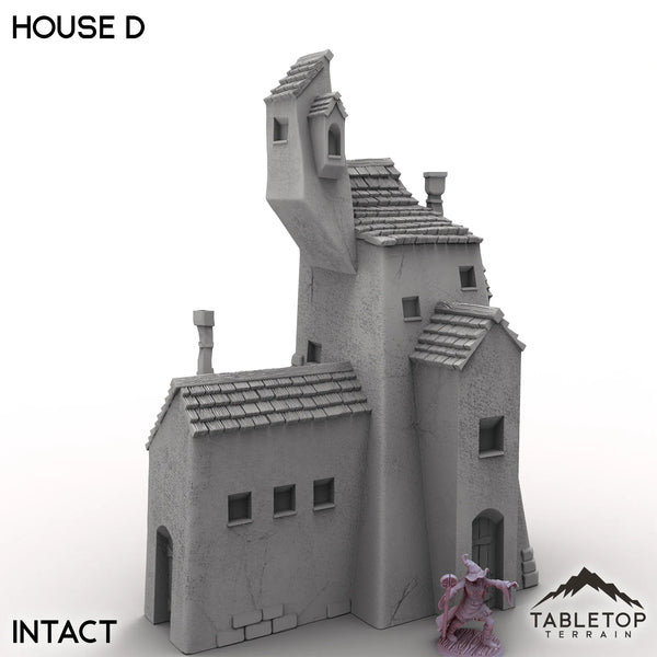 Tabletop Terrain Building Intact / 32mm Vexed Village - House D