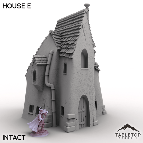 Tabletop Terrain Building Intact / 32mm Vexed Village - House E