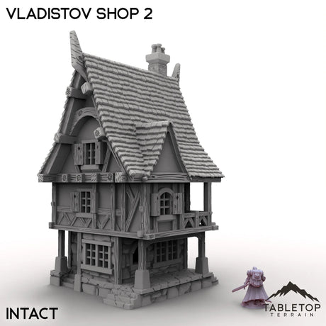 Tabletop Terrain Building Intact / 32mm Vladistov Shop 2